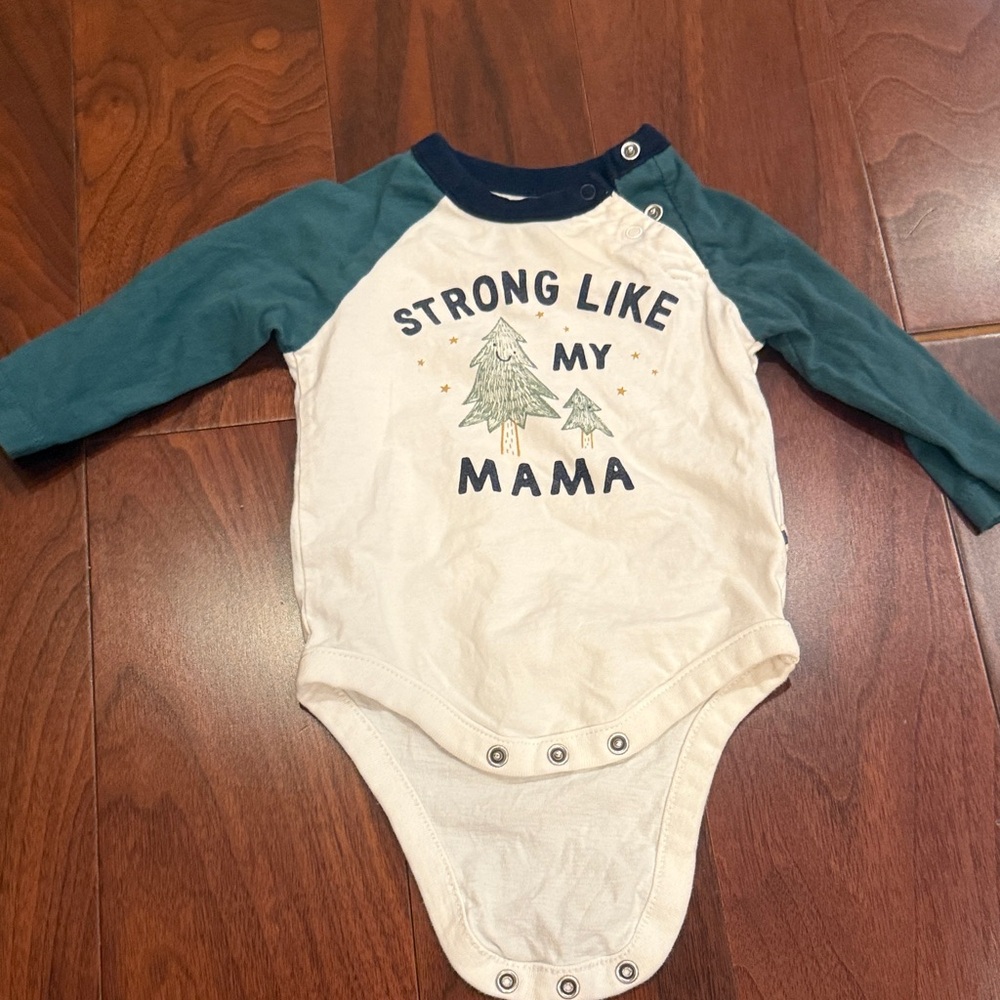 FREE WITH PURCHASE -Baby gap strong line my mama baby onesie